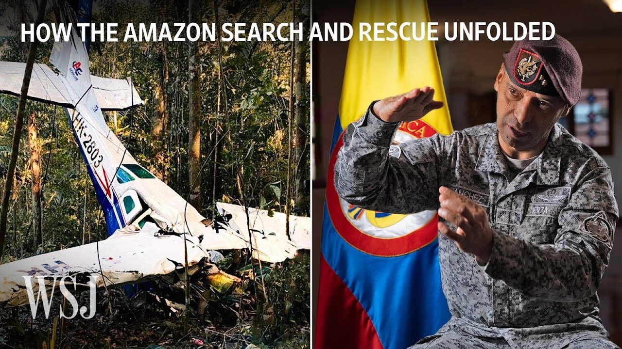 Four Children Survive Colombian Amazon Plane Crash, Rescued After 40-Day Search