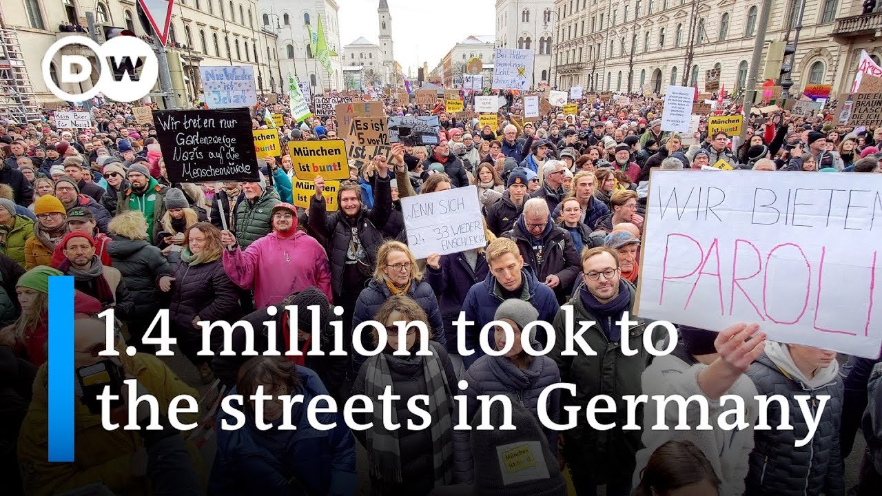 Over 1.4 Million Demonstrate Against Far-Right Extremism in Germany