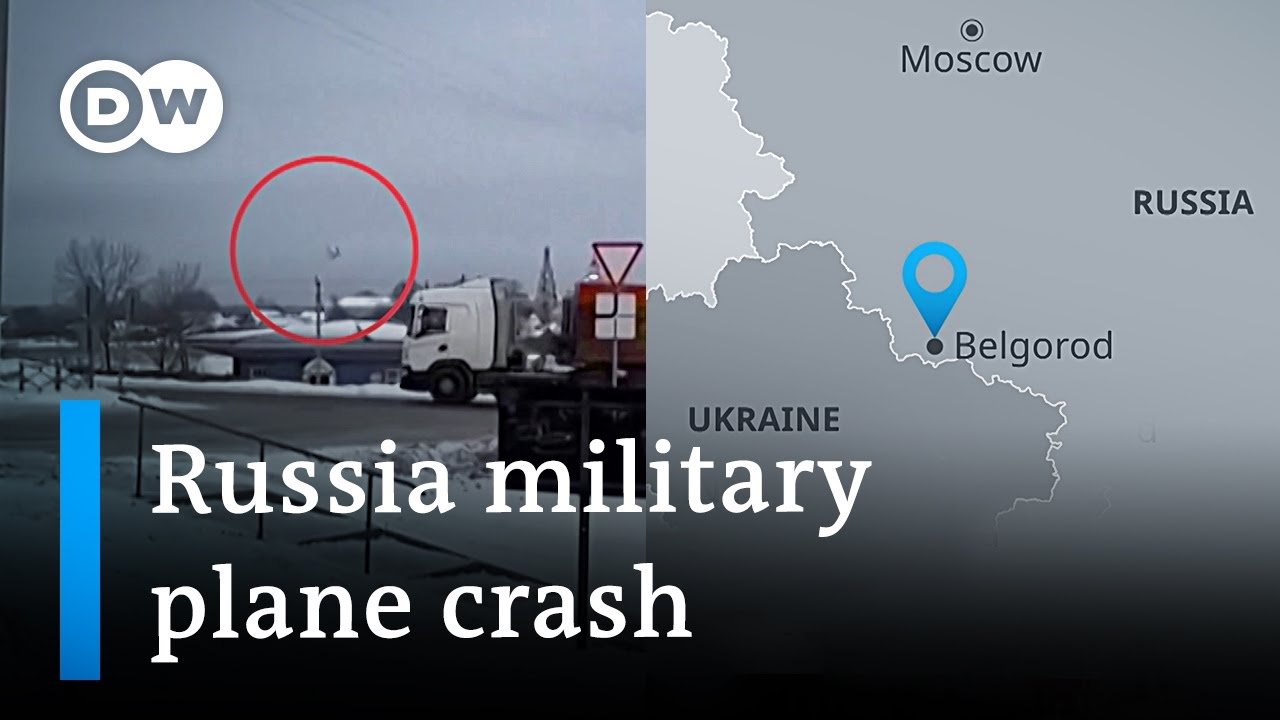 Russian Military Plane Crashes Near Ukraine Border with 70 on Board, Including Ukrainian POWs