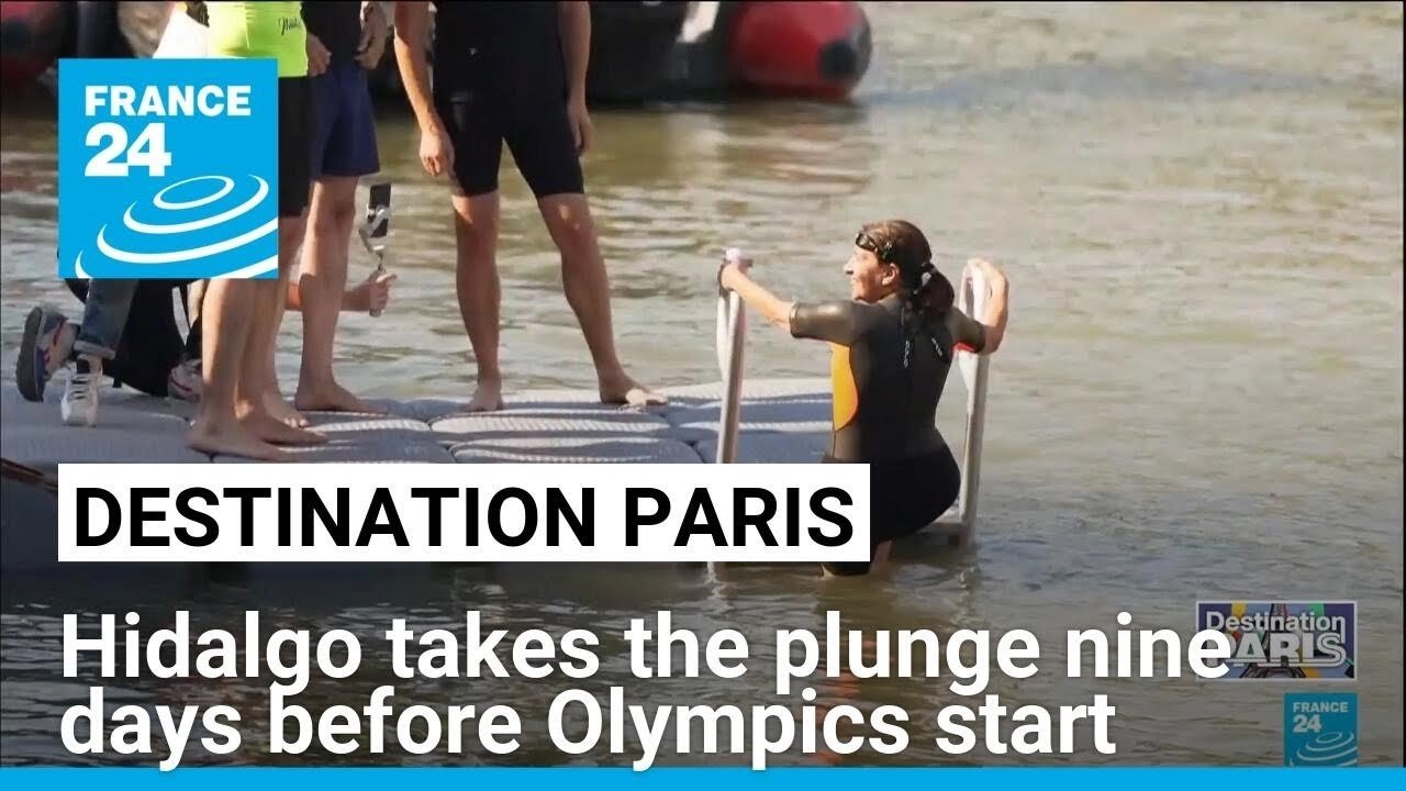 Paris Mayor Demonstrates Seine River’s Cleanliness Ahead of Olympics by Taking a Swim