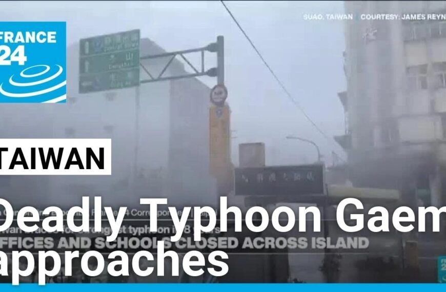 Taiwan Implements Nationwide Shutdown as Typhoon Gaemi Advances, Leaving Destruction in Its Wake