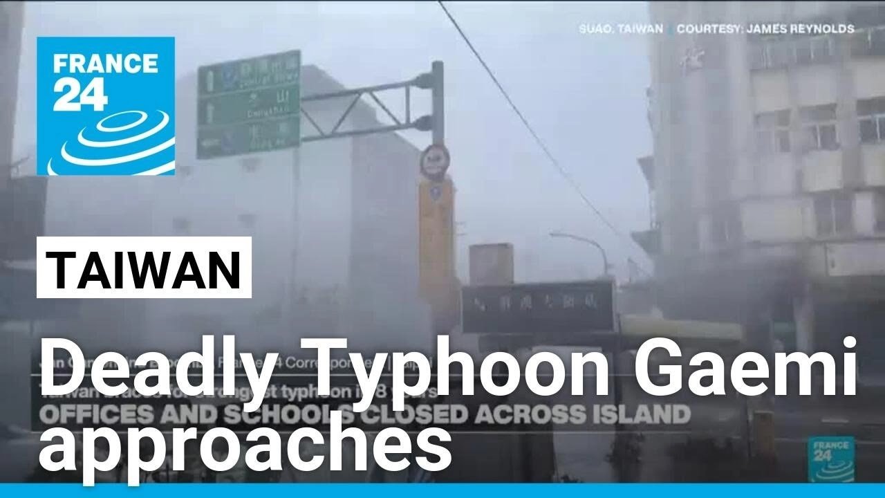 Taiwan Implements Nationwide Shutdown as Typhoon Gaemi Advances, Leaving Destruction in Its Wake
