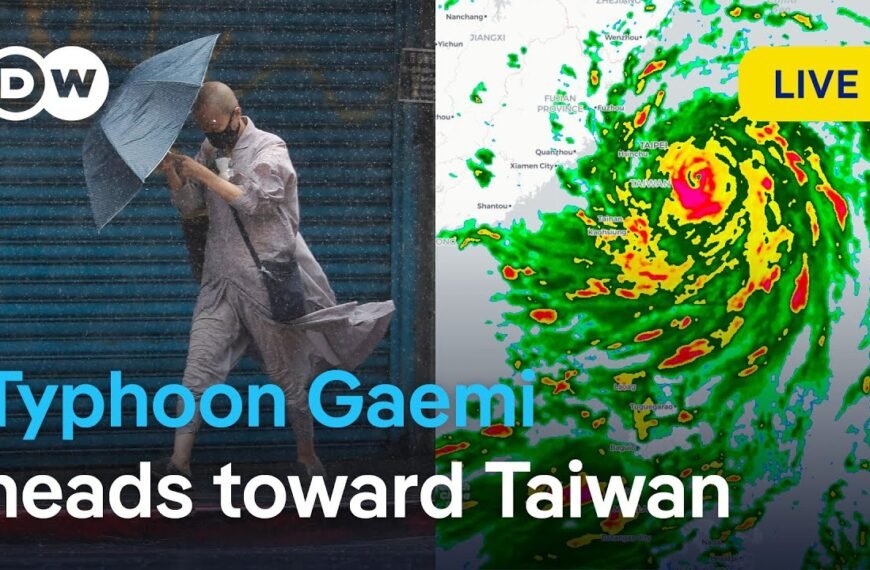 Typhoon Gaemi Approaches Eastern Taiwan, Authorities Issue Warnings