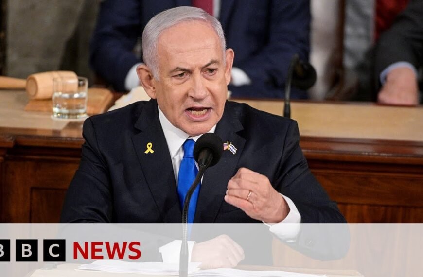 Netanyahu Addresses US Congress on Gaza War Amid Protests and Democratic Boycotts