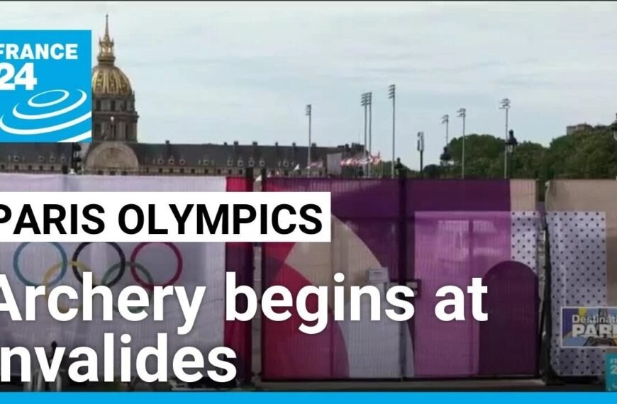 Olympic Archery Competition Kicks Off at Paris’ Iconic Invalides Esplanade Without Spectators