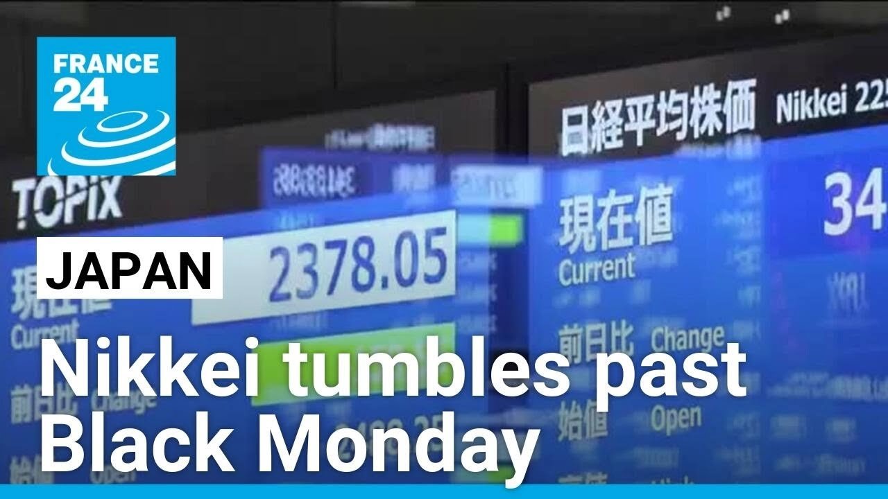 Asian Stocks Plunge Following US Economic Concerns, Nikkei Suffers Worst Drop Since 1987