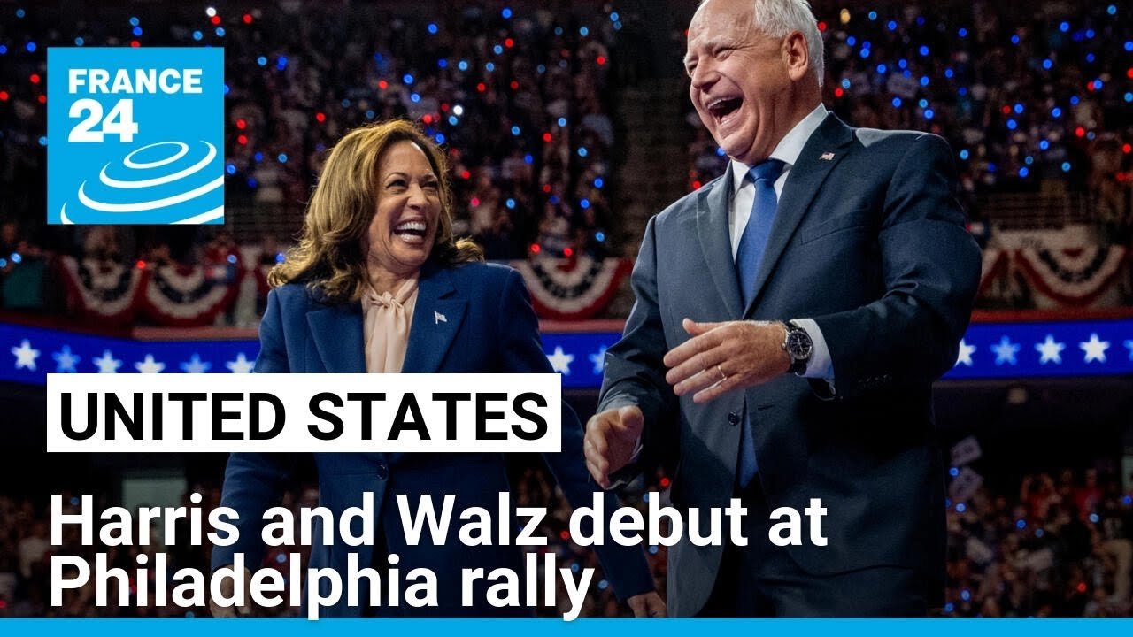 Kamala Harris Introduces Tim Walz as Running Mate at Philadelphia Rally