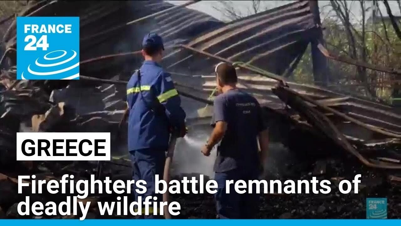 Firefighters and International Teams Battle to Contain Greece’s Worst Wildfire Near Athens