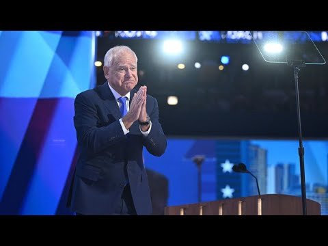 Tim Walz Nominated for Vice-President at DNC, Emphasizes Education and Reproductive Rights