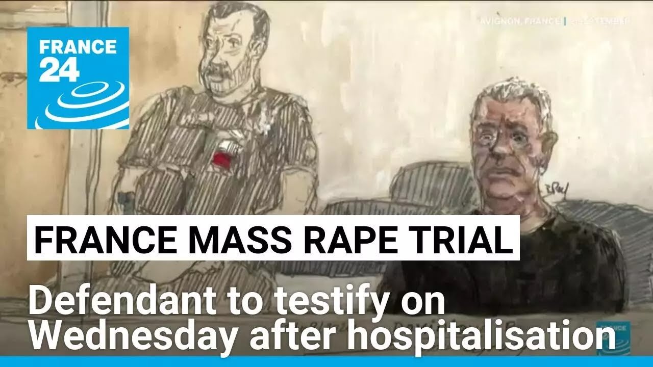 Frenchman on Trial for Orchestrating Mass Rape of Wife Faces Health Issues Before Testimony