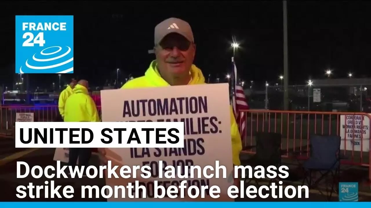 US Dockworkers Initiate Major Strike One Month Before Election