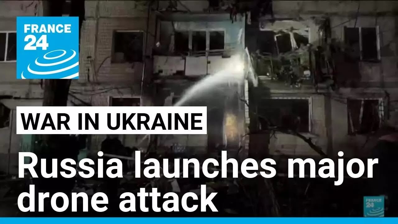 Russia Conducts Significant Drone Strike on Ukraine, Reports FRANCE 24 English