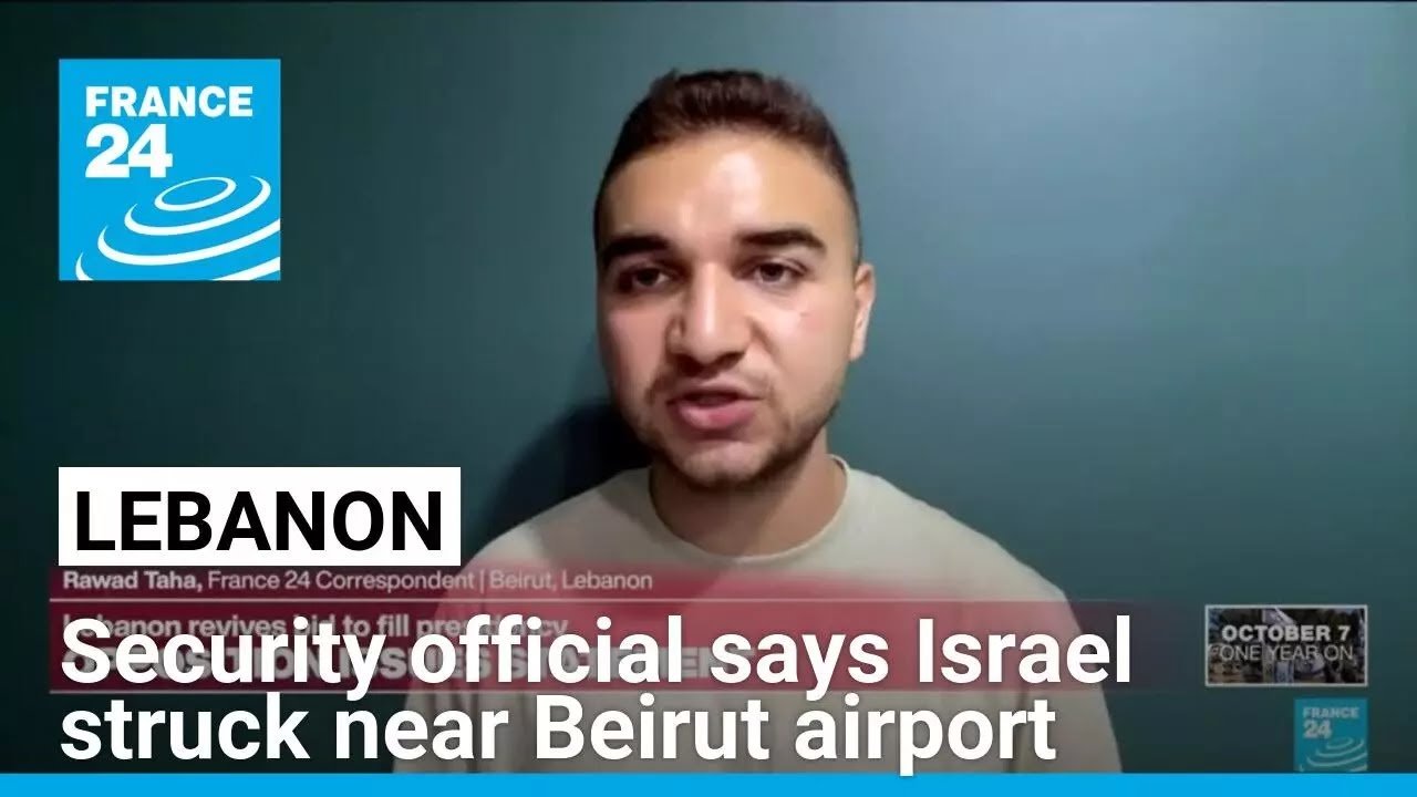 Israeli Strike Reported Near Beirut Airport, Lebanese Security Official Confirms