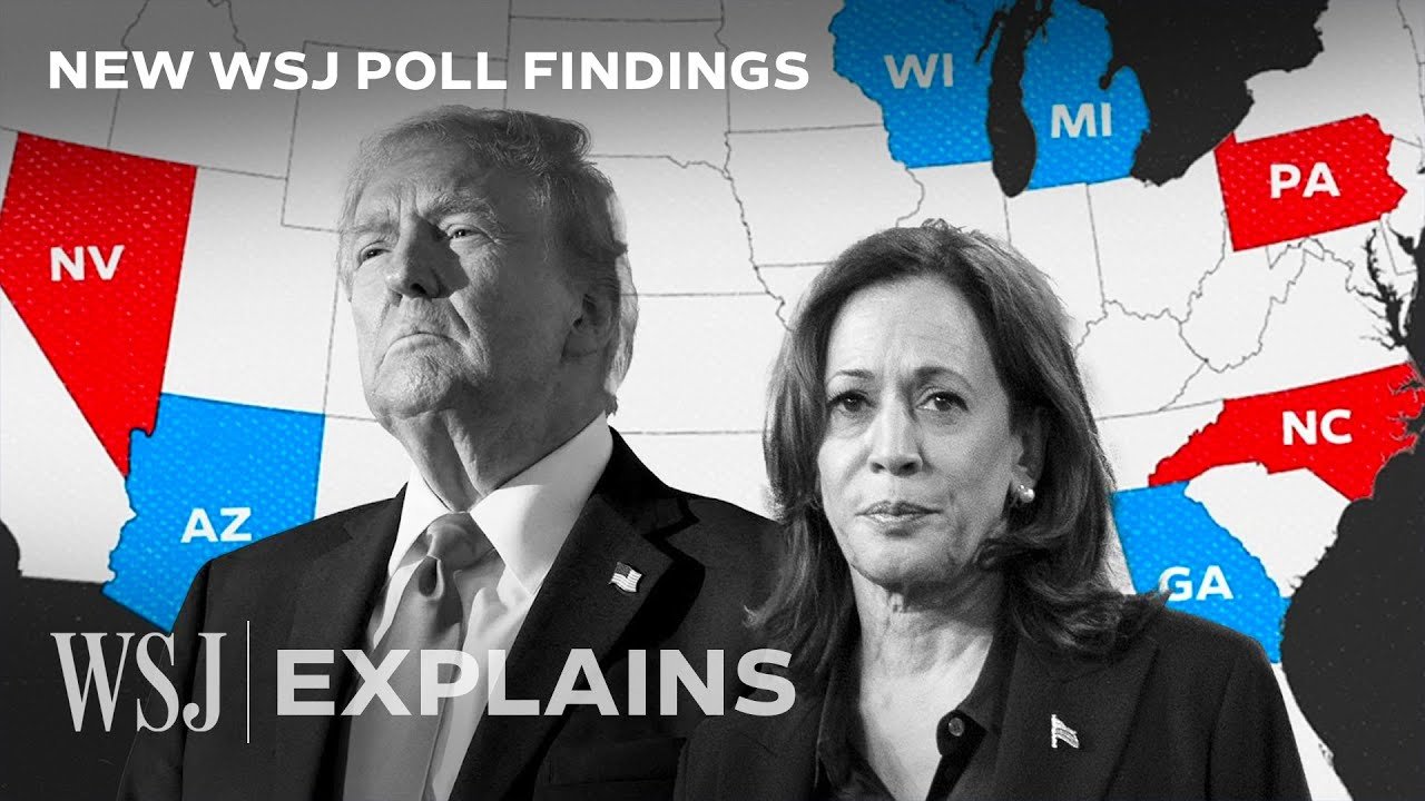 Trump and Harris Neck and Neck in Swing States, WSJ Reports