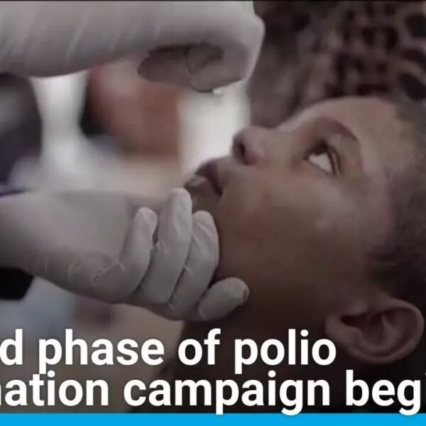 Second Phase of Polio Vaccination Campaign Launches in Gaza, According to WHO and FRANCE 24 English