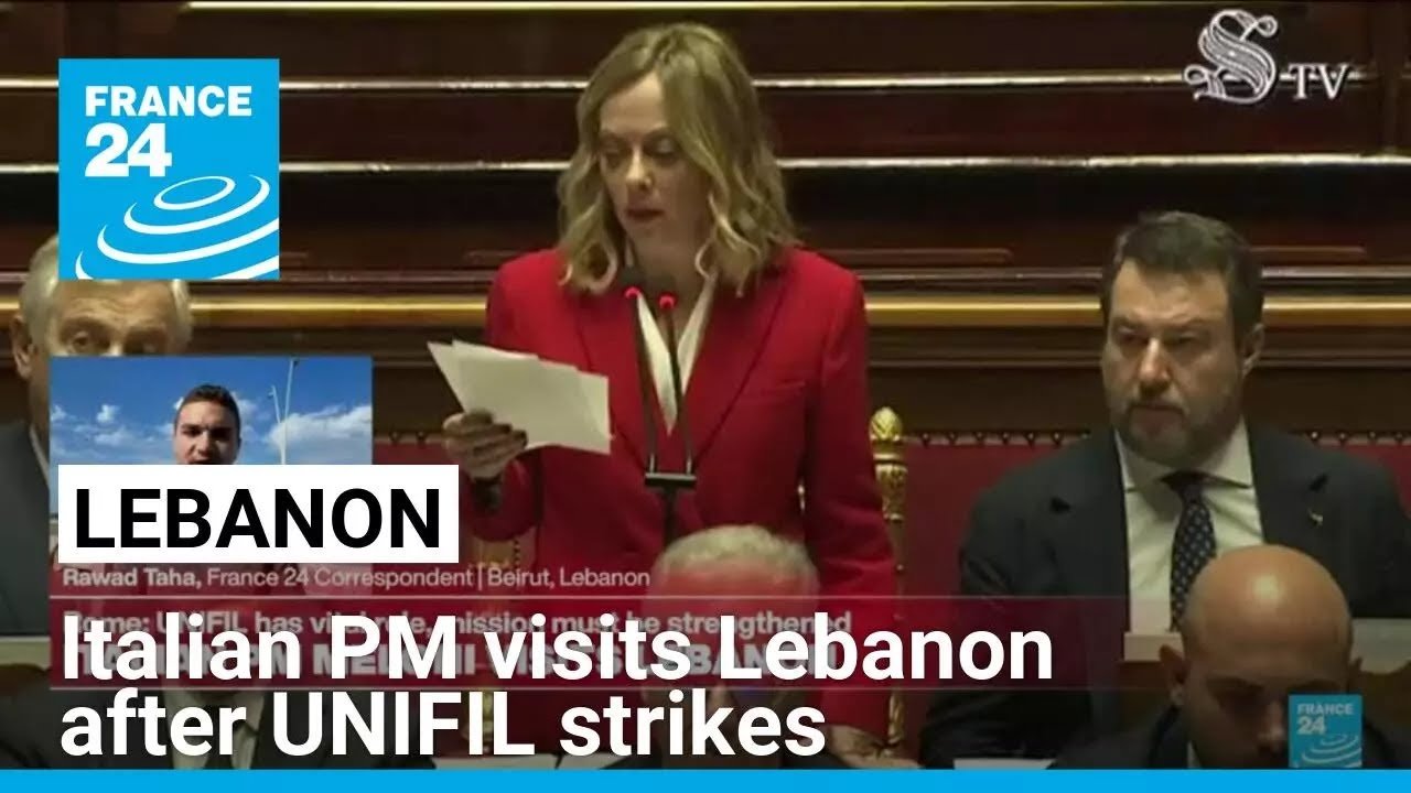 Italian Prime Minister Giorgia Meloni Visits Lebanon in Wake of Recent UNIFIL Strikes