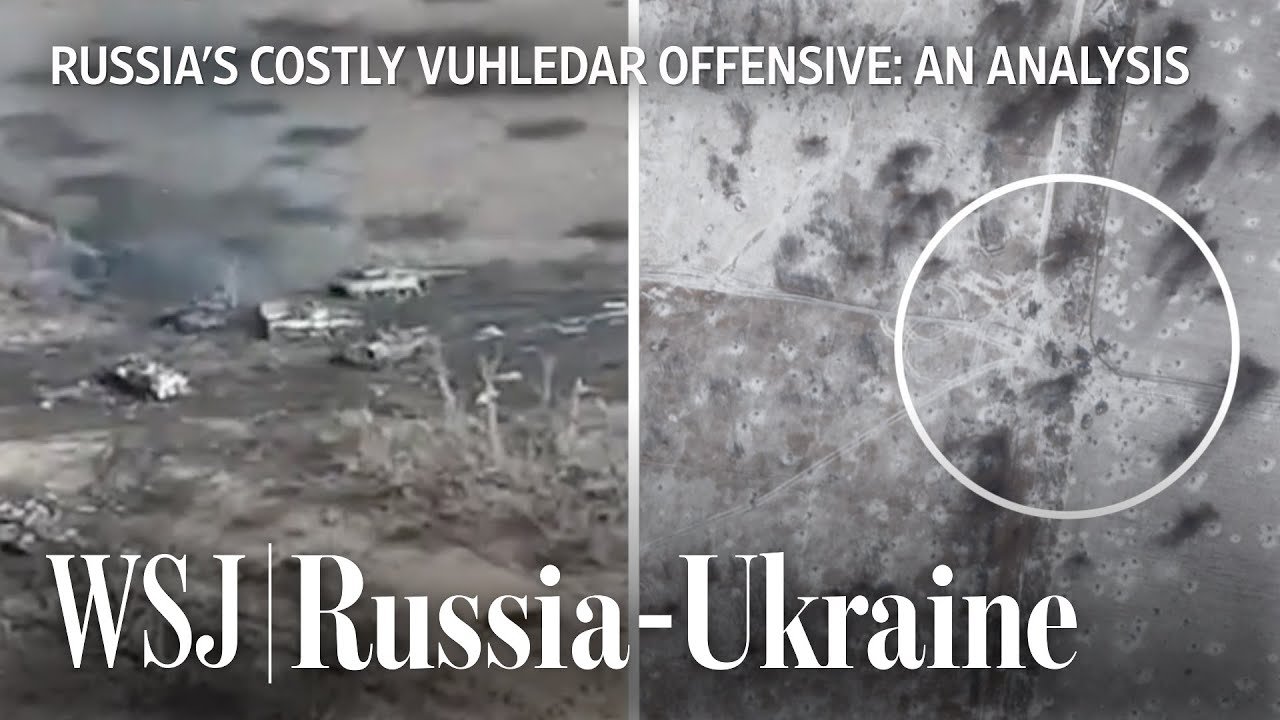 Russian Tanks Encounter Repeated Traps Near Vuhledar, Ukraine: WSJ Analysis