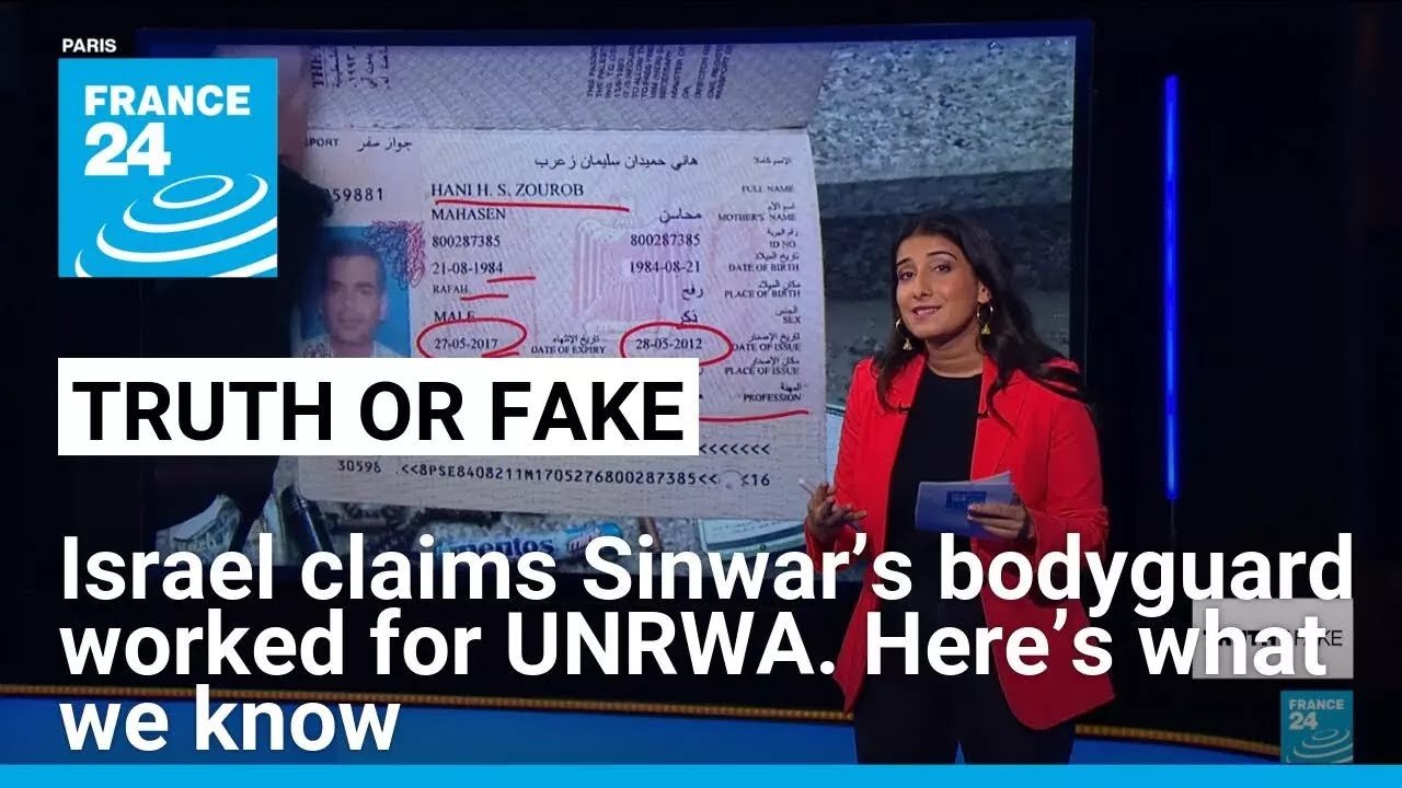 Details on ‘UNRWA ID’ Found Among Sinwar’s Belongings Revealed by FRANCE 24