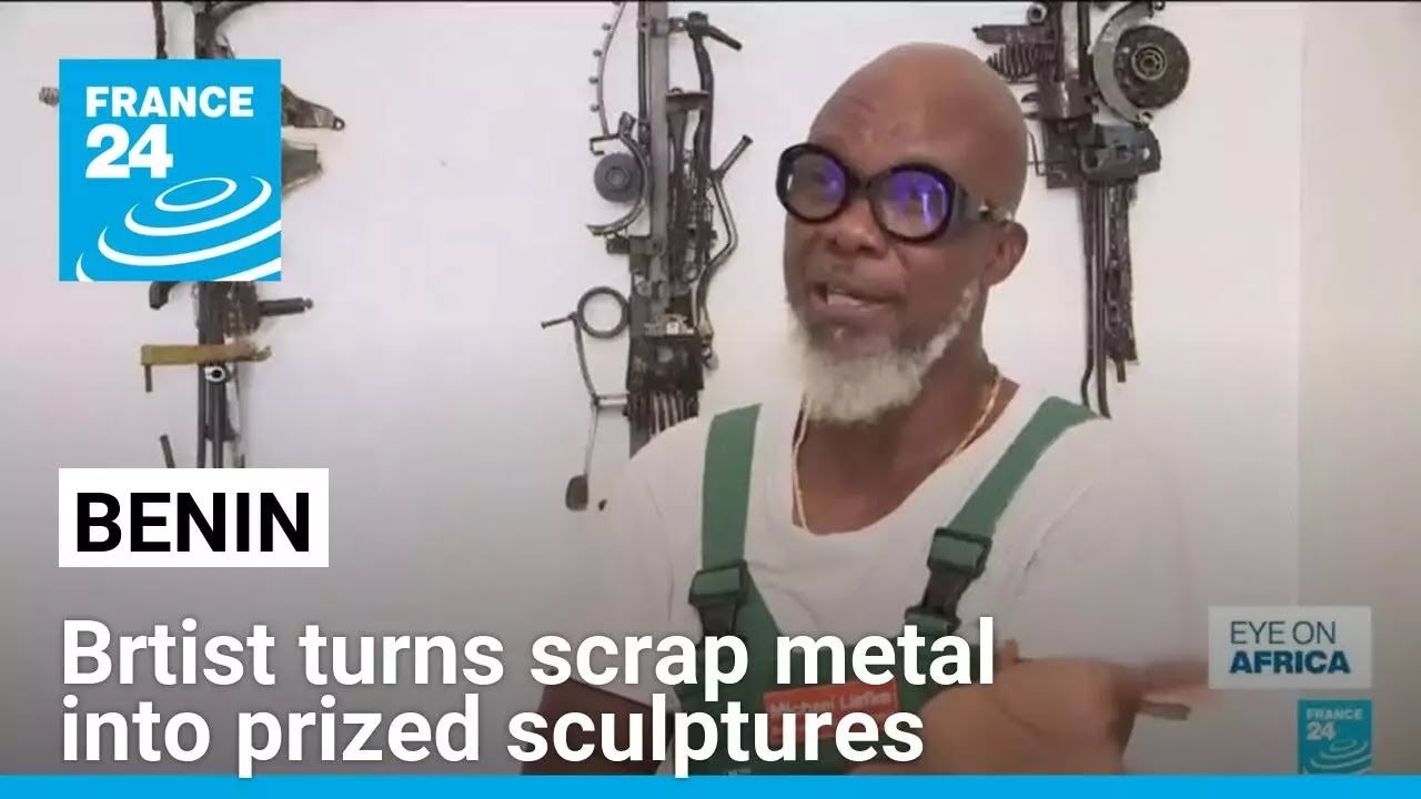 Benin Artist Utilizes Scrap Metal to Create Valuable Sculptures Amid Export Ban