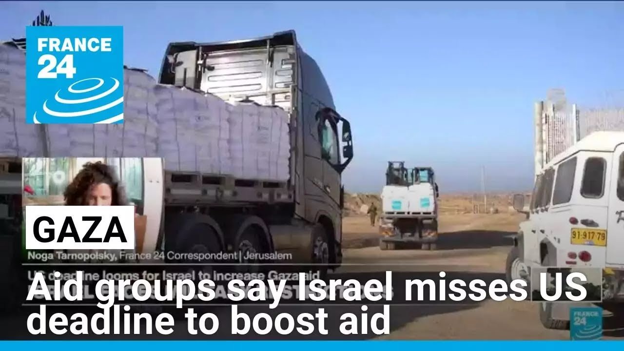 Israel Reopens Gaza Aid Crossing Ahead of US Deadline, Reports FRANCE 24 English