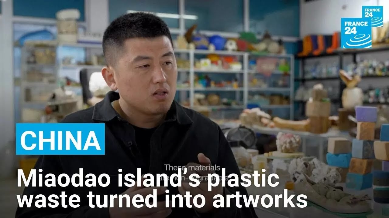 Chinese Island Transforms Plastic Waste into Art, Highlights Pollution Crisis