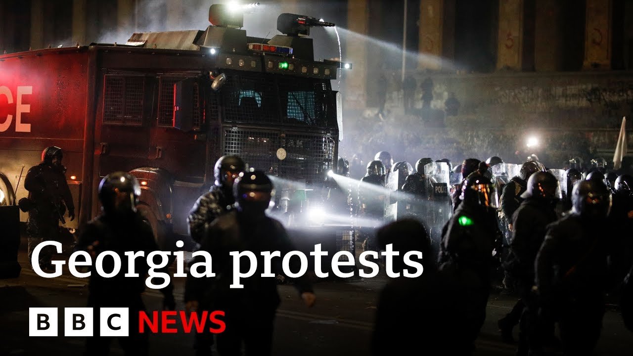 Georgia Police Deploy Water Cannons Amid Second Night of EU-Related Protests