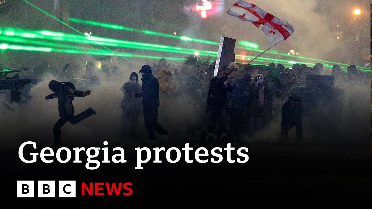 Fifth Night of Protests in Georgia Following Suspension of EU Membership Bid