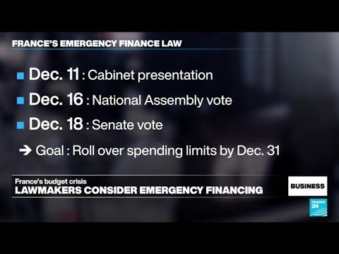 French Lawmakers Debate Emergency Financing Legislation