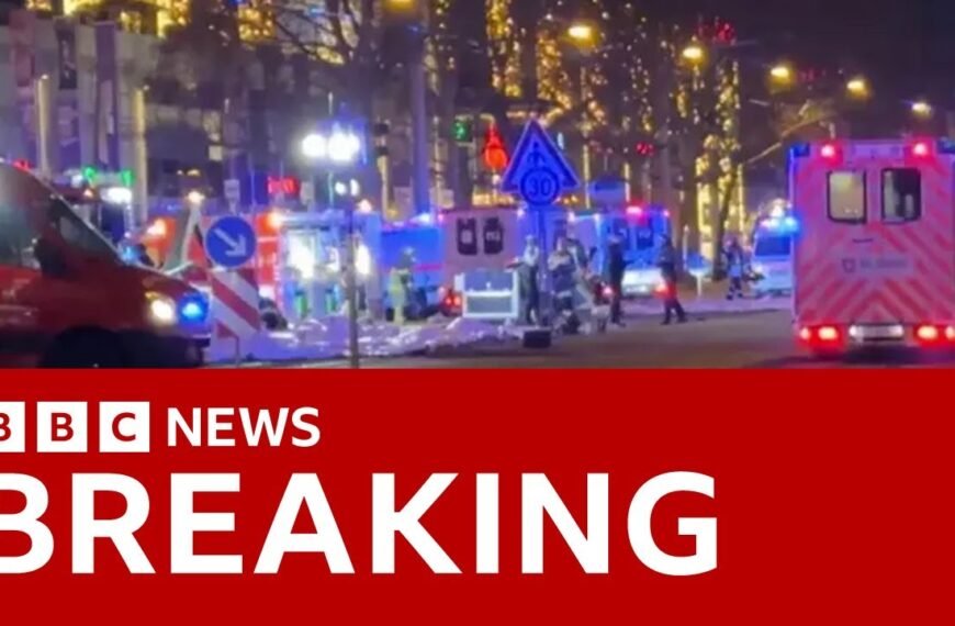 Fatal Incident: Car Plows Into Crowd at German Christmas Market, Leaving At Least One Dead