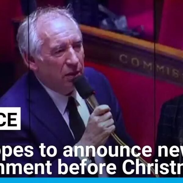 PM Bayrou Aims to Unveil France’s New Government Before Christmas, Reports FRANCE 24