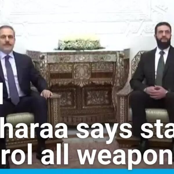 Syria’s New Leader Ahmed al-Sharaa Announces Government Control Over All Weapons