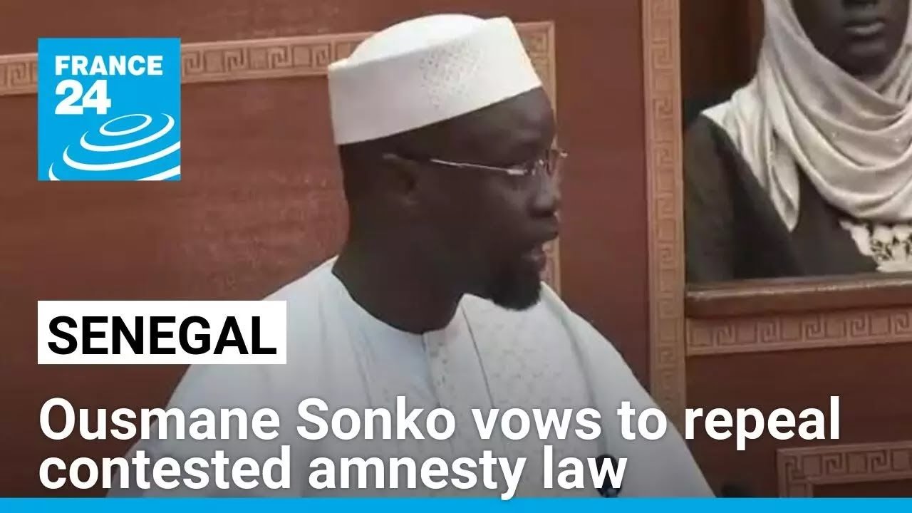 Senegal PM Ousmane Sonko Pledges to Repeal Controversial Amnesty Law