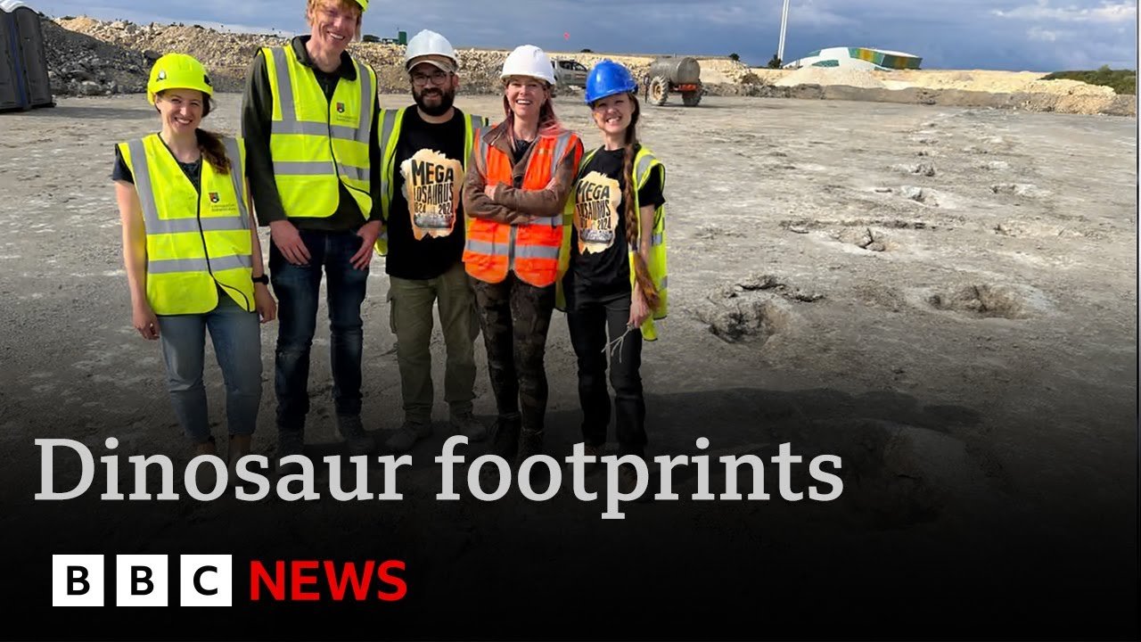 166-Million-Year-Old Dinosaur Footprints Discovered in Quarry