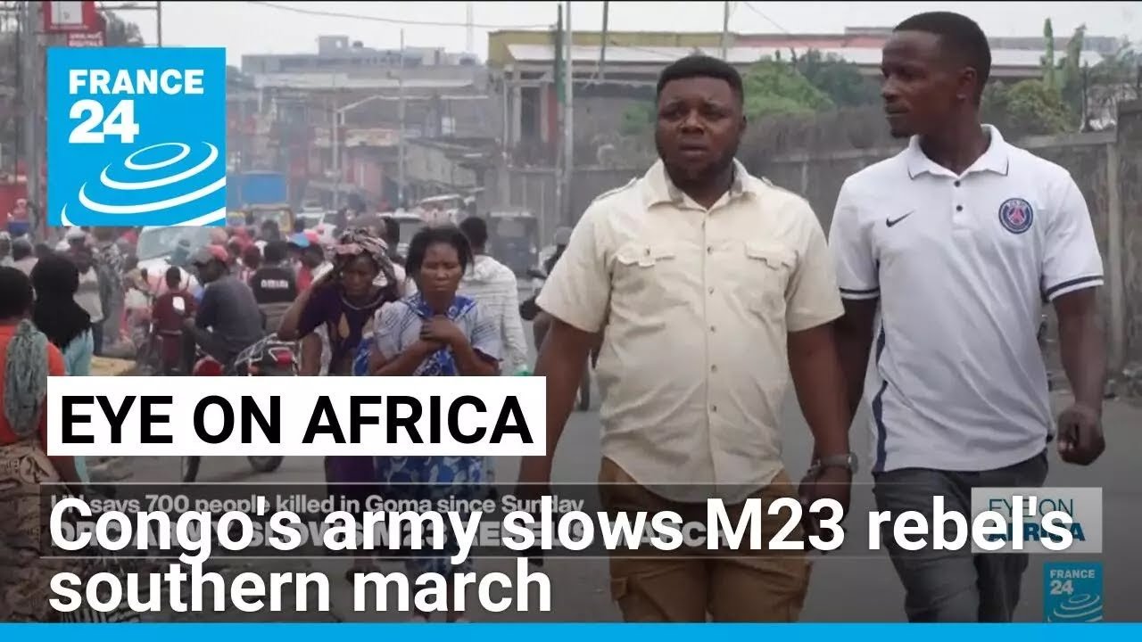 Congo’s Army Halts M23 Rebel Advance Southward, Reports FRANCE 24 English