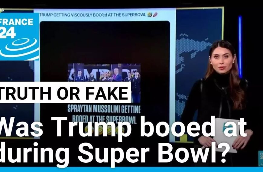 Public Reaction to President Trump at Super Bowl Analyzed by FRANCE 24 English