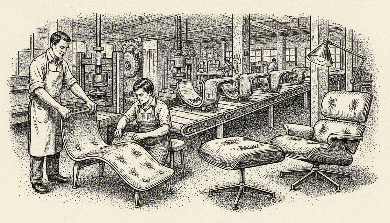 Inside the Manufacturing Process of the Eames Lounge Chair in the United States