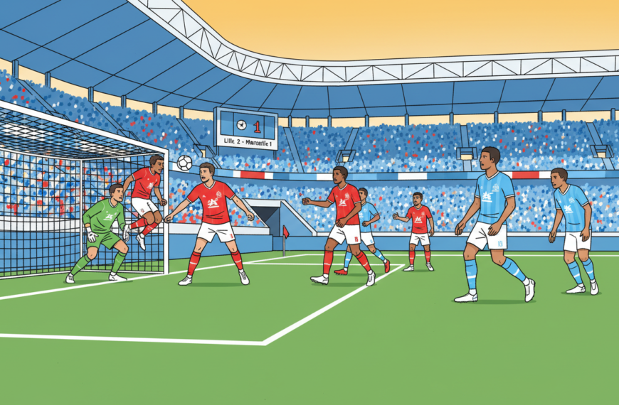 Lille Defeats Marseille to Move Closer to Third Place in Ligue 1 Standings